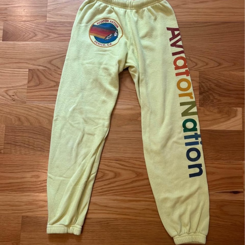 Aviator Nation Kids Yellow Sweatpants